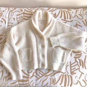 OZMA of California Sloan Cardigan Cream Alpaca